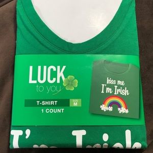 Kiss me I’m Irish new with tags T-shirt. Size medium